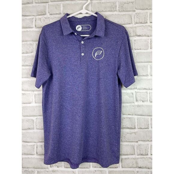 Flagstaff Golf Apparel Mens Royal Purple Heather Polo Size Small - Picture 5 of 5